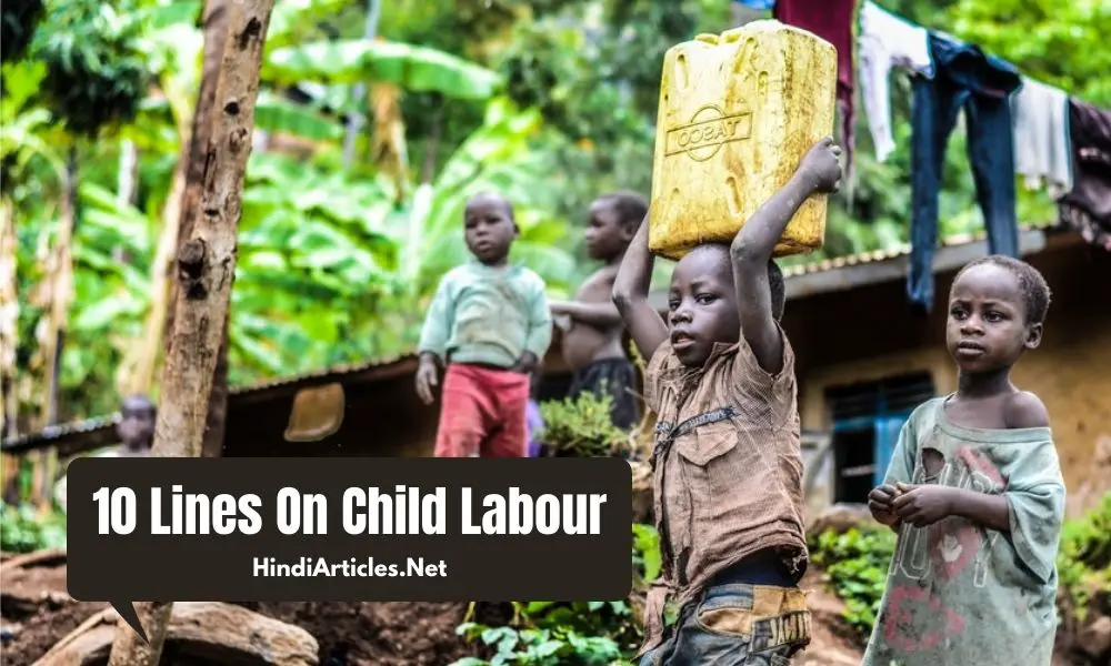10 Lines On Child Labour In Hindi And English Language