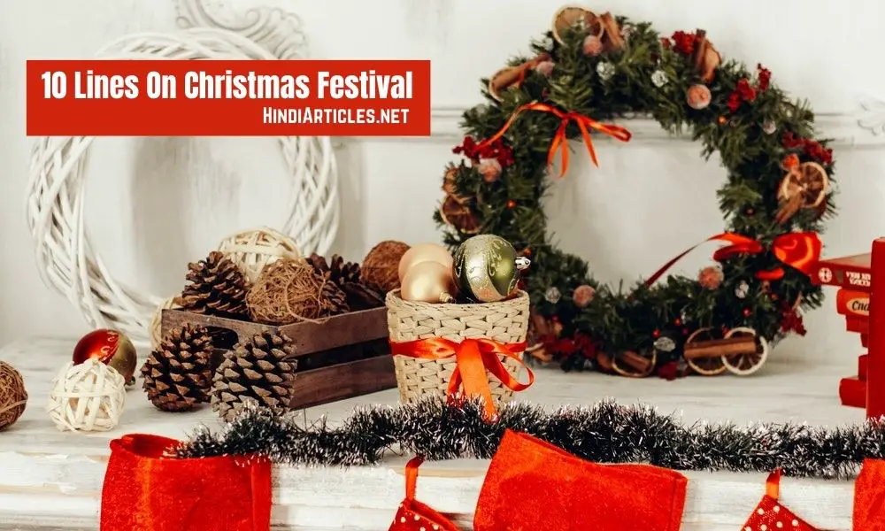 10 Lines On Christmas Festival In Hindi And English Language