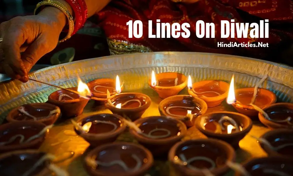 10 Lines On Diwali Deepawali In Hindi And English Language