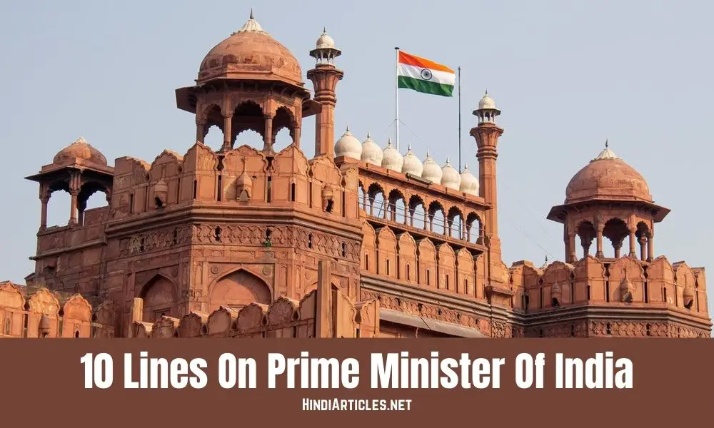 10 Lines On Prime Minister Of India In Hindi And English Language