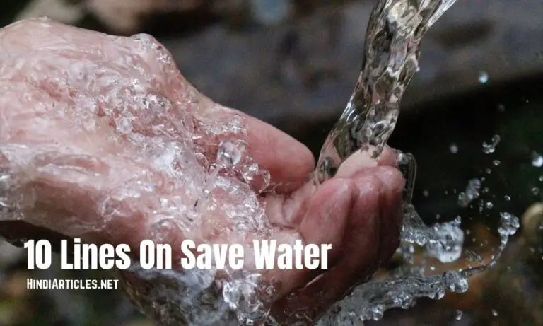 10 Lines On Save Water In Hindi And English Language 768x461 