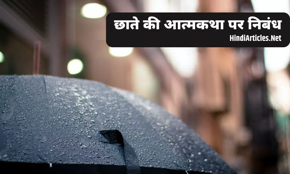 छाते की आत्मकथा पर निबंध (Autobiography Of Umbrella Essay In Hindi)