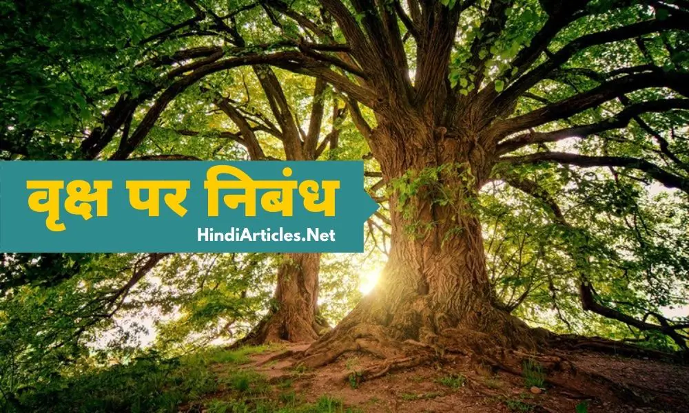 पेड़ पर निबंध हिंदी में (Trees Essay In Hindi Language)