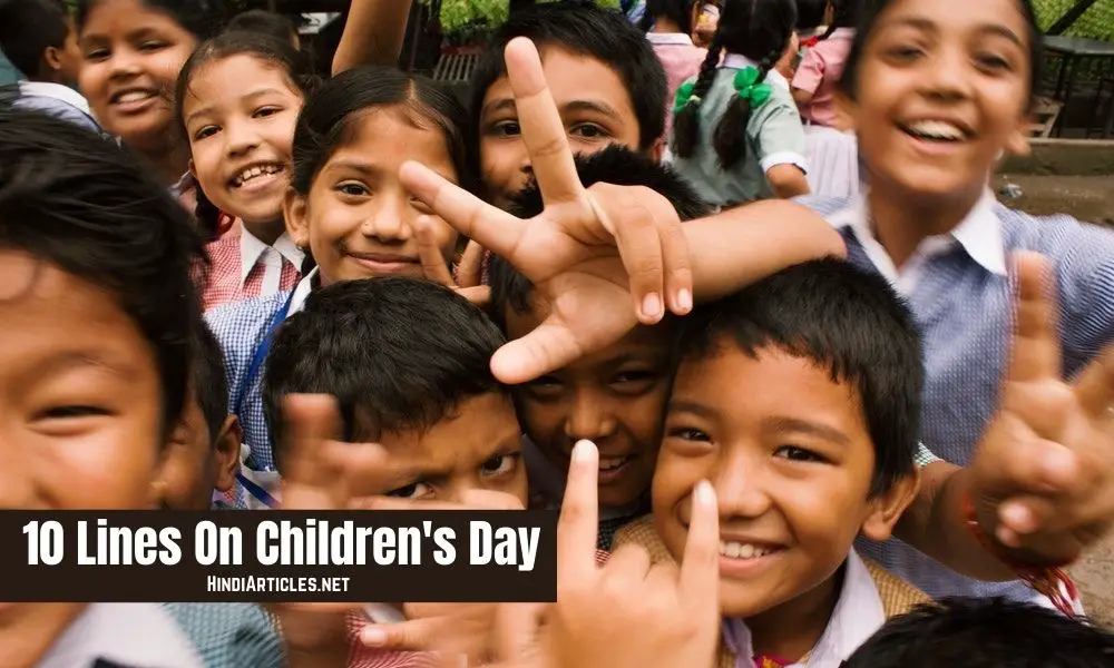 10 Lines On Children's Day In Hindi And English Language