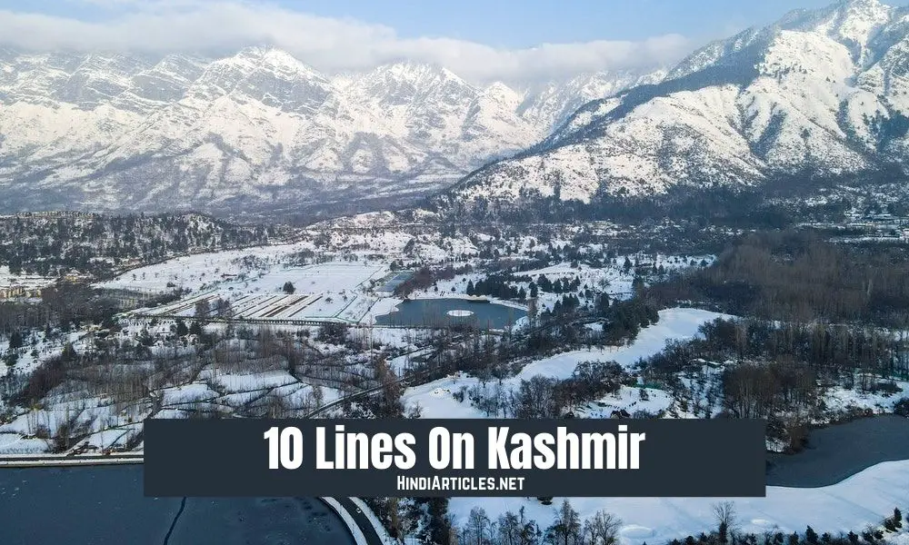 10 Lines On Kashmir In Hindi And English Language