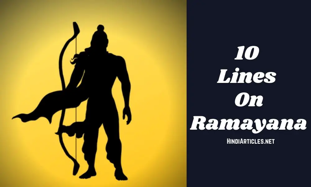 10 Lines On Ramayana In Hindi And English Language
